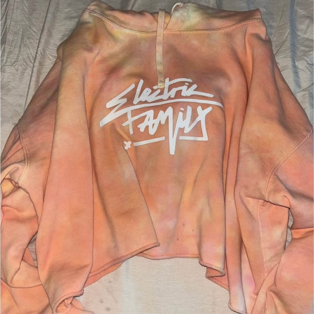 Electric Family Orange Tie-Dye Hoodie